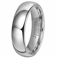 Tungsten Carbide Classic Dome Wedding Band 5.5 mm